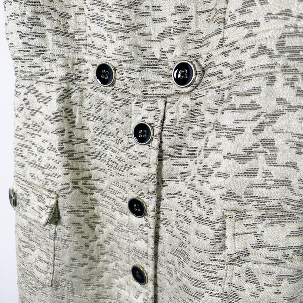 Moulinette Soeurs x Anthropologie April Textured-Jacquard Gold Dress Size 2 - Picture 8 of 16